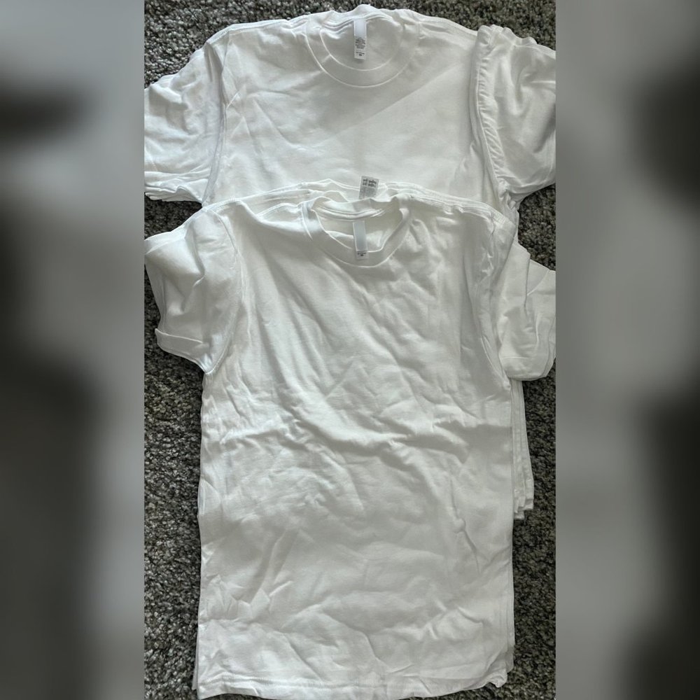 100% Cotton White T-Shirt Blanks- Bundle Now